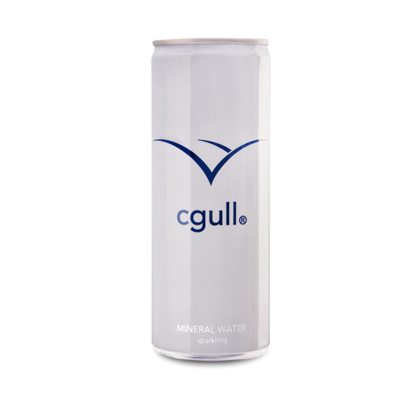 cgull® Mineralwasser in der Dose mit Kohlensäure